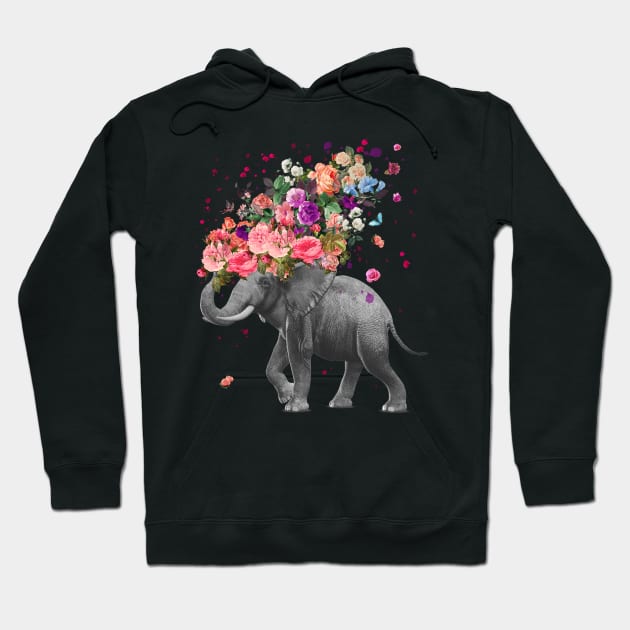 Elephant splash Hoodie by fathi